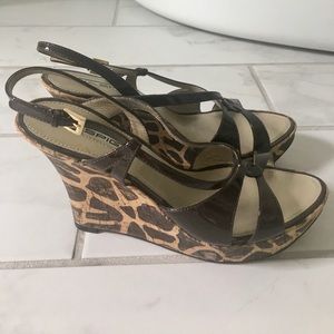 Via Spiga leopard wedges